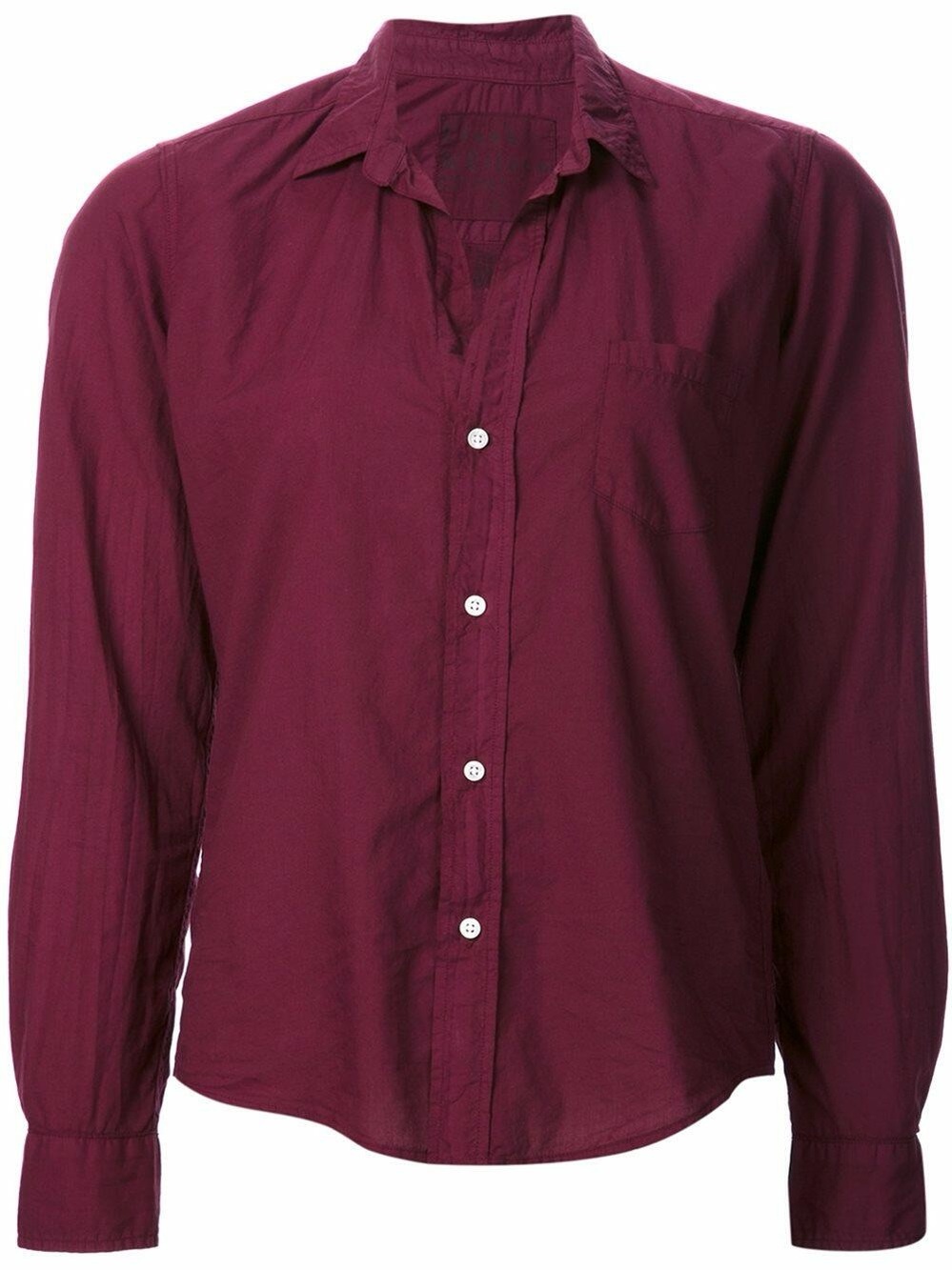 Frank & Eileen Barry Burgundy Classic Button-Down Shirt Size XS